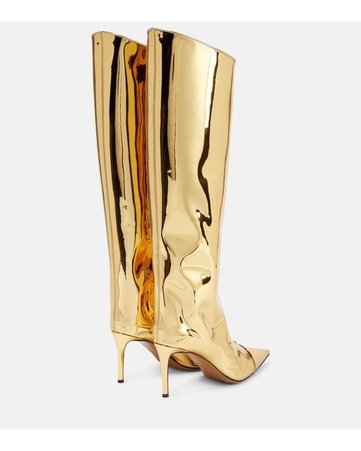 Alexandre Vauthier Alex 85 Metallic Knee-High Boots