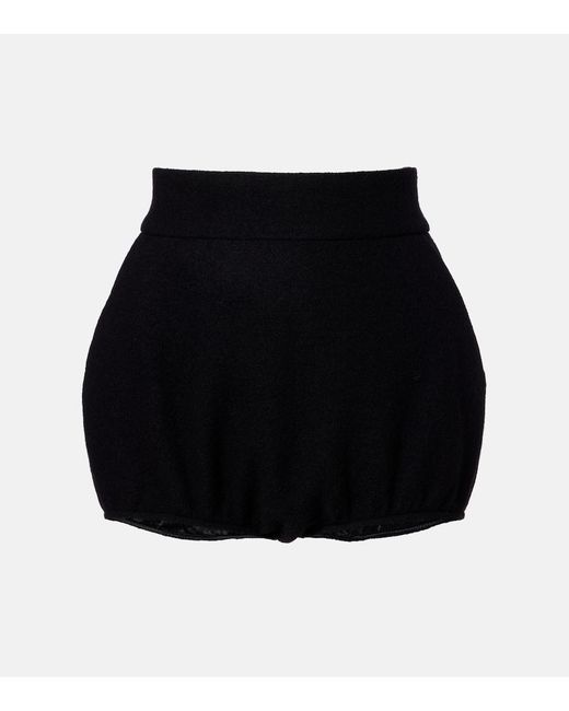 Dolce & Gabbana Black Virgin Wool Shorts