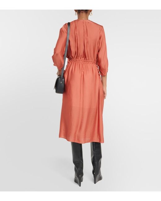 Robe Midi Eve A.P.C. en coloris Red