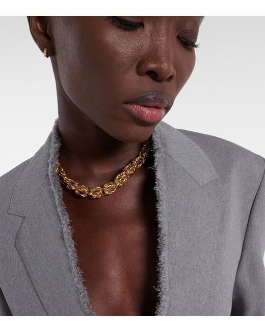 Totême  Metallic Byzantine 24Kt-Plated Choker