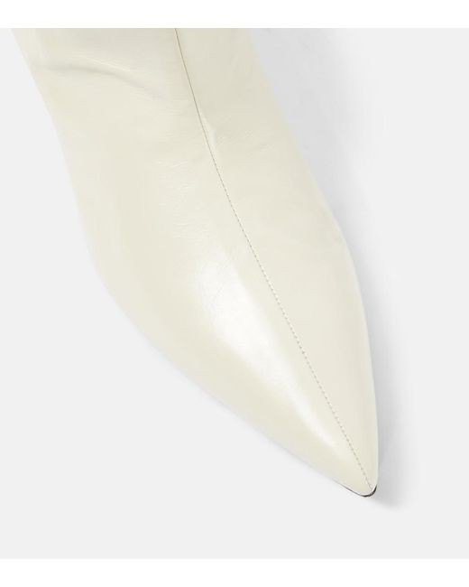 Jil Sander White Leather Boots