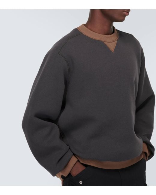 Sweat-shirt Sponge en coton melange Sacai pour homme en coloris Gray