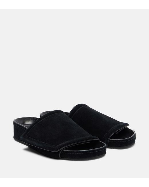 Phoebe Philo Black Suede Slides