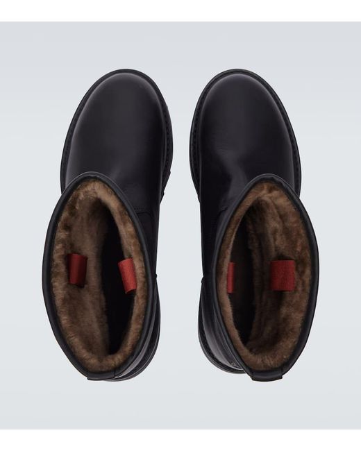 Stivaletti Suilven Walk di Loro Piana in Black da Uomo