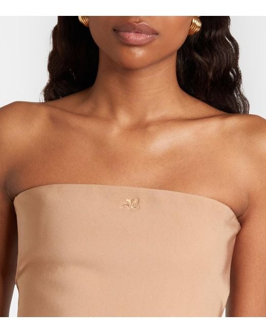 Courreges Natural Jersey Bodysuit