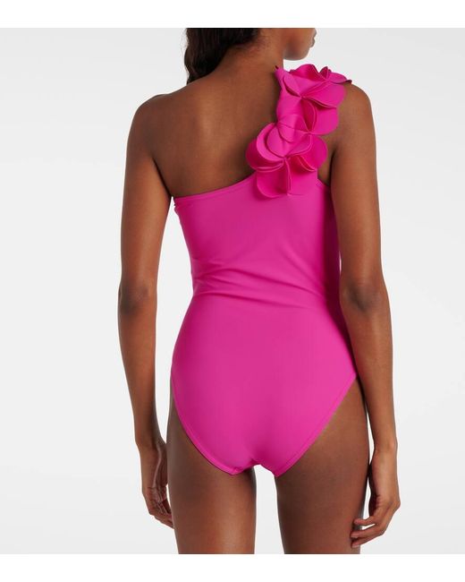 Karla Colletto Pink One-Shoulder-Badeanzug
