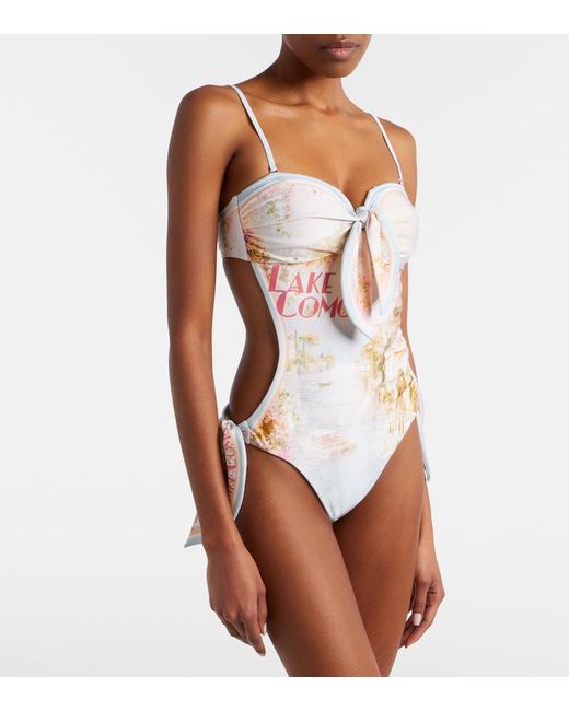 Banador Como Estampado Zimmermann de color White