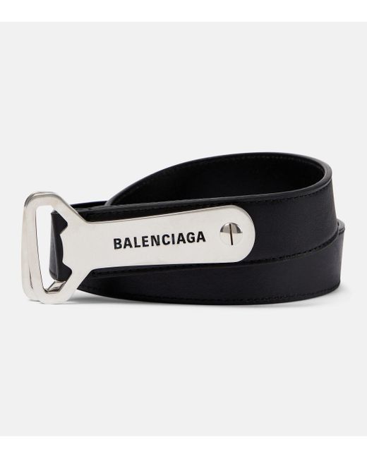 ◇在庫限り◇ BALENCIAGA logo-print D-ring belt i9tmg.com.br