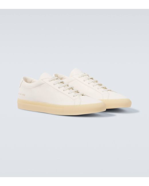 Common Projects Achilles Leather Sneakers in White for Men Lyst UK