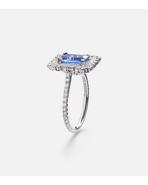Suzanne Kalan Blue 18Kt Ring With Sapphires And Diamonds