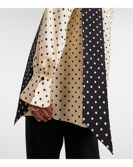 Valentino Natural Plusdepois Silk Crepe De Chine Blouse