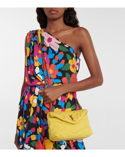 Stunning! YSL Yves Saint Laurent Medium Lou Puffer Bag, Saffran Yellow NWT