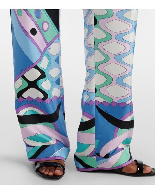 Emilio Pucci Blue Trousers