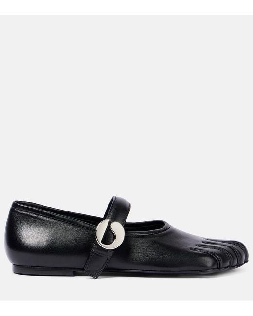 Bailarinas Mary Jane De Piel Coperni de color Black