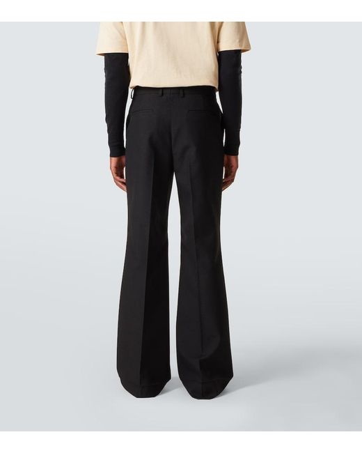 Valentino Black High-Rise Flared Pants for men