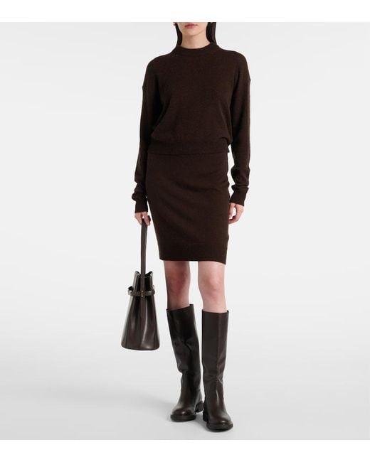 Jardin Des Orangers Brown Wool And Cashmere Sweater