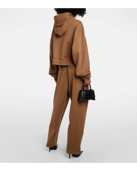 Wardrobe NYC Brown Oversize-Hoodie Aus Baumwoll-Jersey