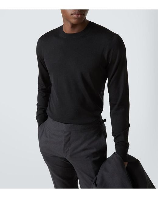 Tom Ford Black Wool Sweater for men
