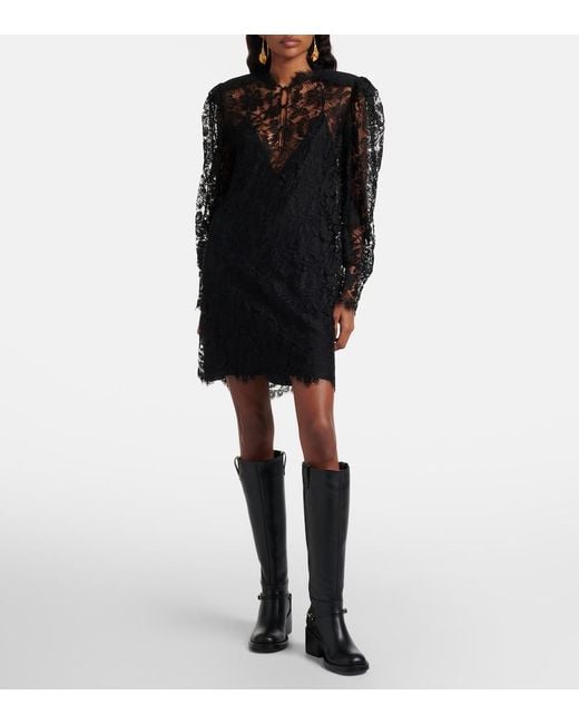 Chloé Black Dakota Leather Knee-High Boots