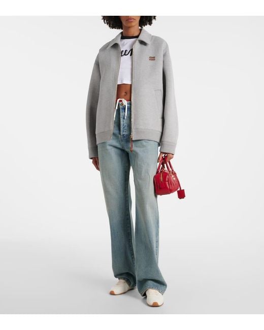 Miu Miu White Sneakers Aus Leder