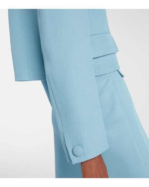 Valentino Blue Jacke Aus Canvas