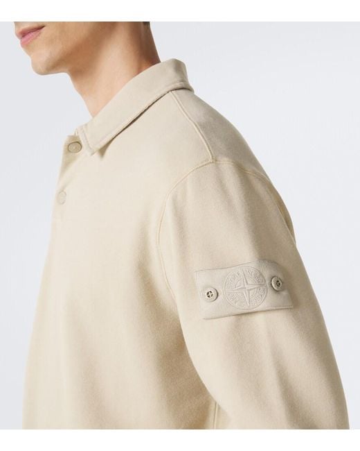 Pullover Polo Ghost di Stone Island in Natural da Uomo