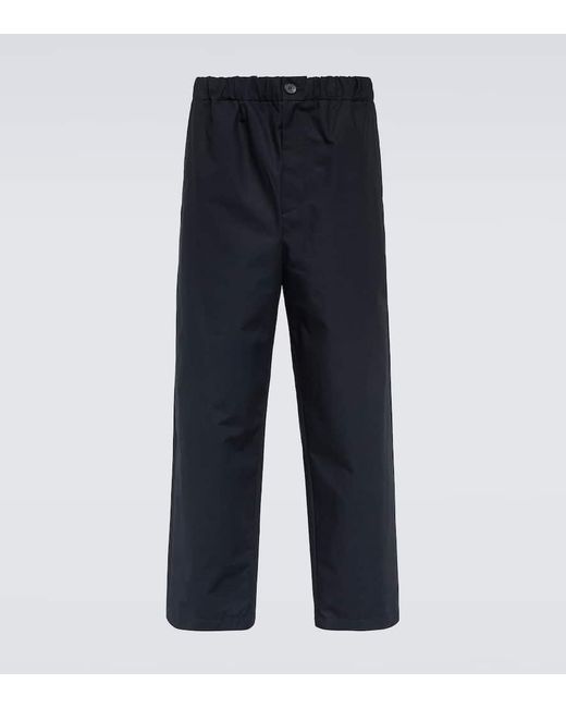Jil Sander Gerade Hose Aus Baumwolle in Blue für Herren