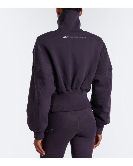 Adidas By Stella McCartney Blue Cotton-Blend Jacket