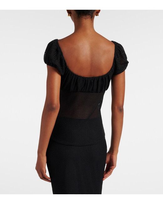 Montce Black Millie Crochet Top