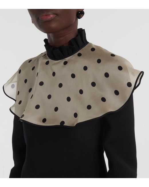 Valentino Black Minikleid Aus Crepe Couture