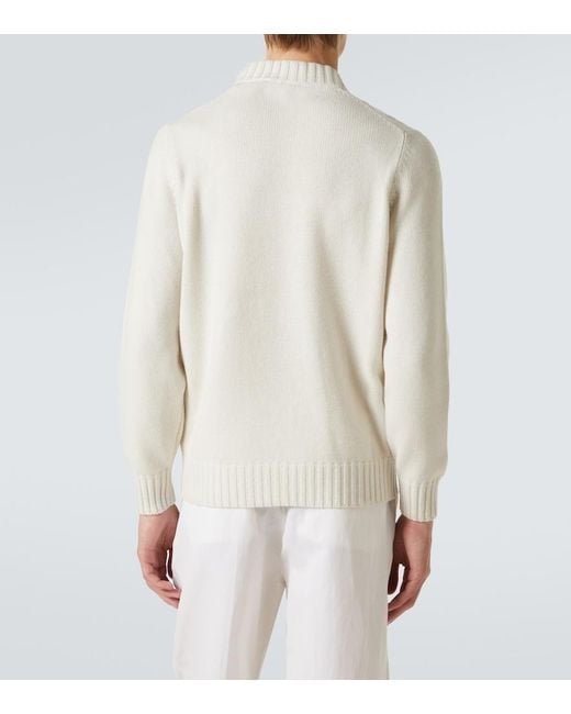 Pullover di Brunello Cucinelli in White da Uomo