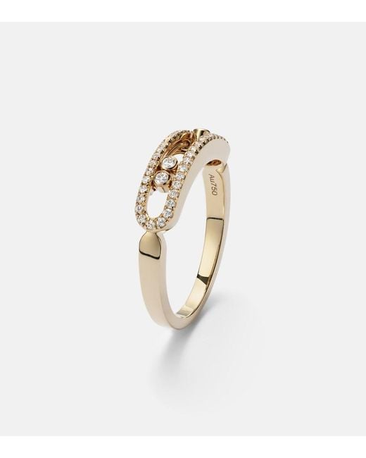Messika White Baby Move 18Kt Ring With Diamonds