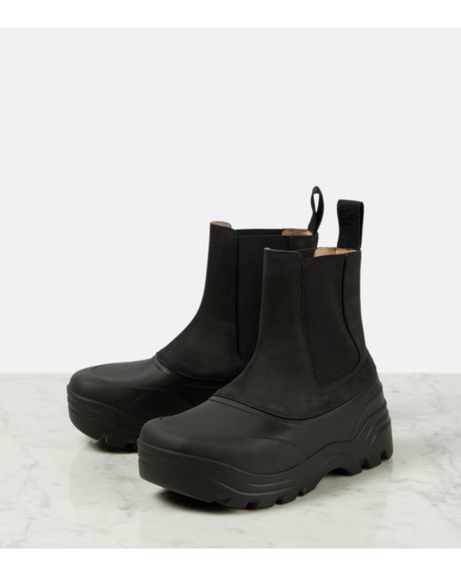 Loewe Black Field Leather Chelsea Boots