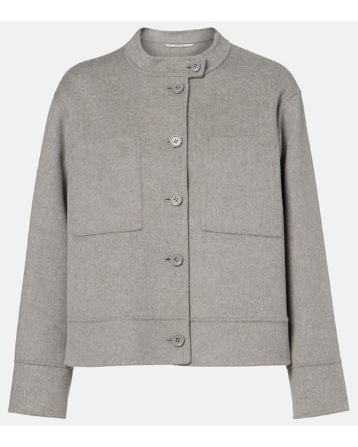 Max Mara Gray Max Mara Sarah Virgin Wool Jacket