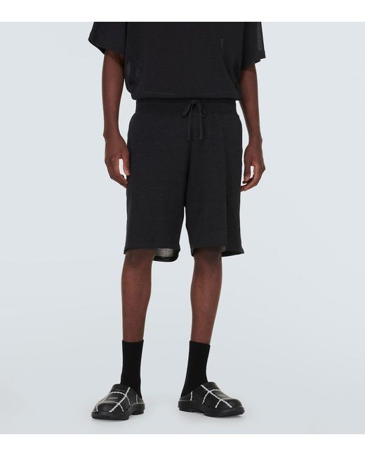 Undercover Gray Knit Shorts for men