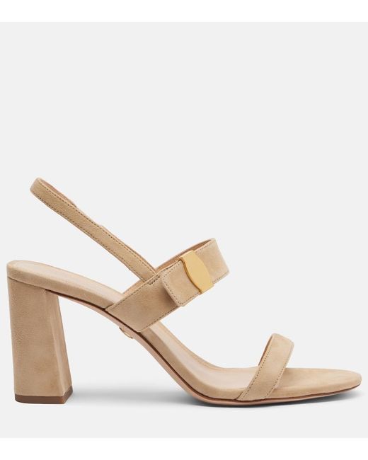 Veronica Beard Natural Suede Sandals