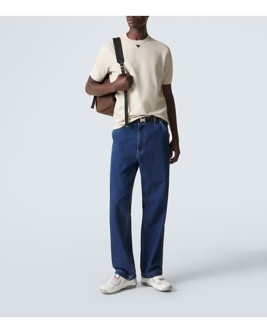 Prada Natural Logo Cotton T-Shirt for men