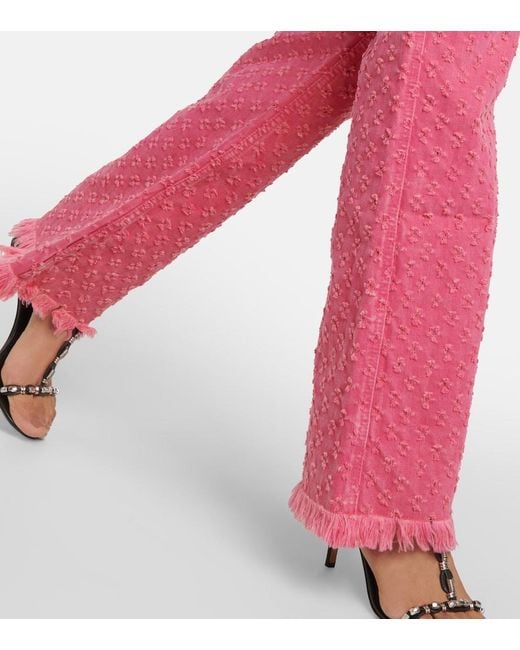 Isabel Marant Pink High-Rise Straight Jeans
