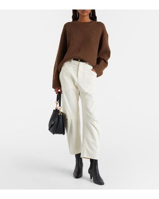 Nili Lotan Brown Josepha Wool Sweater