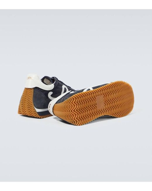 Sneakers Flow Runner Con Suede di Loewe in Blue da Uomo