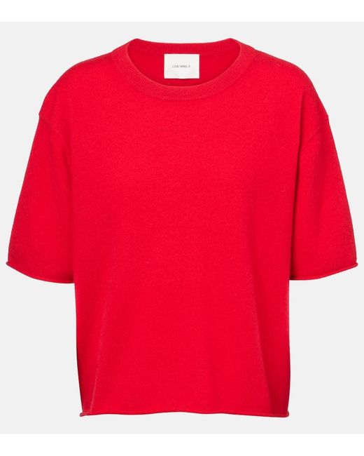 Lisa Yang Red T-Shirt Cila Aus Kaschmir