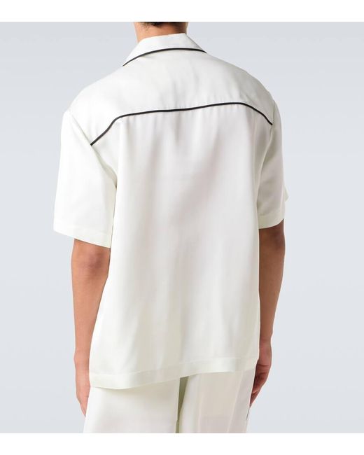 Camisa Bowling Oversized Jil Sander de hombre de color White