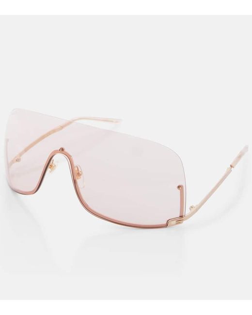 Gucci Pink Oversize-Sonnenbrille