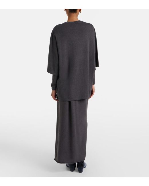 Lisa Yang Brown Charlotta Cotton And Cashmere Maxi Skirt