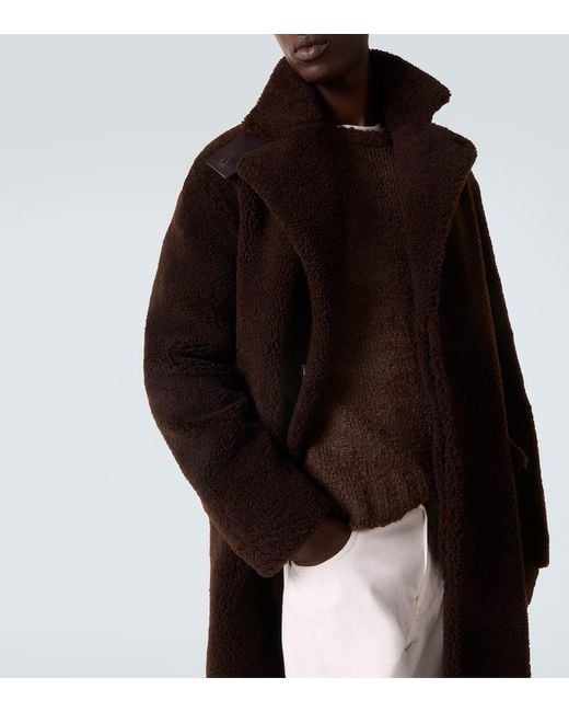 Gabriela Hearst Mantel Teddy Aus Shearling in Black für Herren