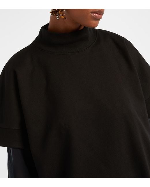 Dries Van Noten Black Cotton Sweatshirt