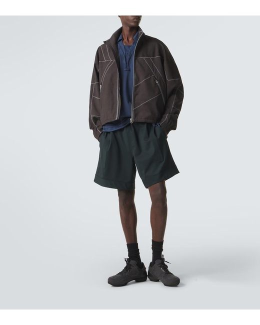 Kiko Kostadinov Black Kyan Wool-Blend Shorts for men
