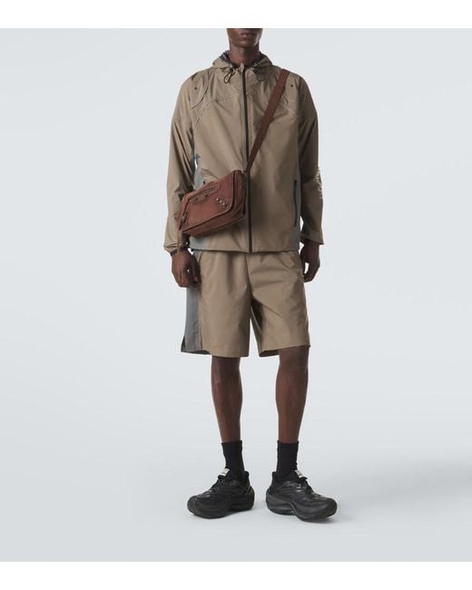 Balenciaga Brown Le City Small Suede Messenger Bag for men