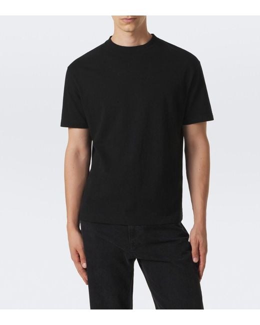 The Row Black Madoc Cotton Jersey T-Shirt for men