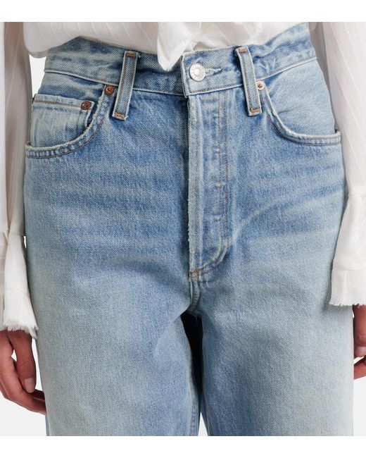 Agolde Blue Kelly Straight Jeans